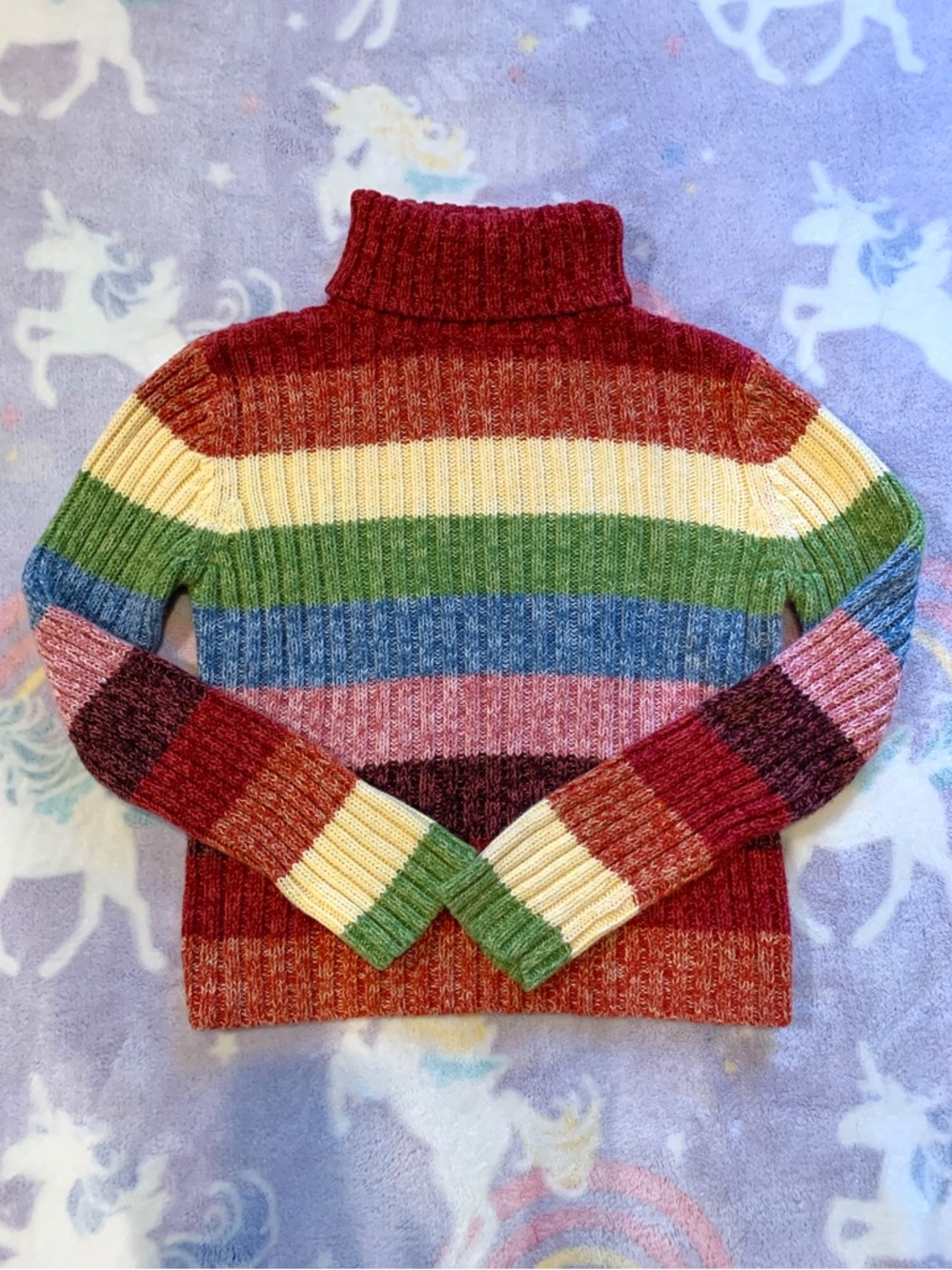 90’s Colorful Chunky Striped Sweater